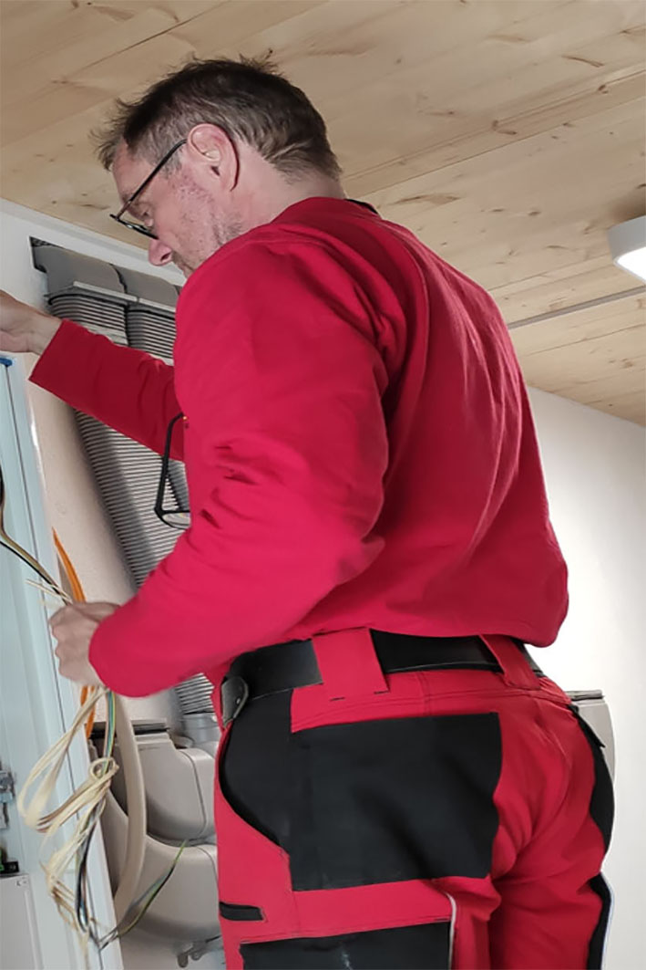 Elektro Zogger bei der Arbeit